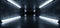 Sci Fi Futuristic Concrete Reflective Studio Stage Tunnel Underground Corridor Hallway Led Lights Glowing White Blue Dark Night