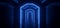 Sci Fi Futuristic Neon Blue Lights Glowing Lasers Tunnel Room Underground Spaceship Dark Empty Grunge Concrete Reflective Virtual