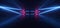 Sci Fi Futuristic Neon Glowing Purple Blue Laser Lines Reflective Concrete Grunge Dark Night Show Stage Entrance Garage