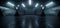 Sci Fi Futuristic Pantone Blue Glowing Neon Led Laser Lights Dark Night Empty Parking Underground Space Showcase Car Garage