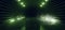 Sci FI Futuristic Smoke Glowing Green Neon Led Laser Tunnel Dark Night Corridor Hallway Concrete Metal Spaceship Stage Podium