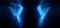 Sci Fi Futuristic Studio Stage Dark Room Underground Warehouse Garage Neon Led Laser Glowing Pantone Classic Blue Beams On