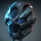 Sci-Fi helmet concept. Futuristic armor