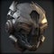 Sci-Fi helmet concept. Futuristic armor