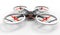 Sci-fi hi tech drone quadcopter with remote control