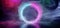 Sci Fi Modern Futuristic Smoke Neon Circle Shaped Tube Gradient