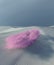 Sci-Fi surreal dunes with pink cloud in dreamy desert. 3d render, 3d illustration.