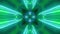 Sci-fi tunnel transformer with blue green neon lights. 4k looped abstract high-tech tunnel. Camera flies through