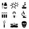 Science, biology and chemistry icon set