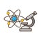 Science chemistry microscope molecule