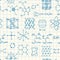 Science chemistry and physics seamless vector pattern