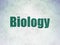 Science concept: Biology on Digital Data Paper background