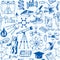 Science And Education Seamless Pattern