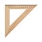 Science and education - Wood set square triangle isolated