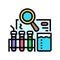 science exploration kit toy child game play color icon vector illustration