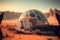 Science fiction base on Mars