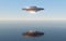 Science fiction UFO spaceships, 3d rendering