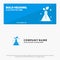 Science, Flask, Trees SOlid Icon Website Banner and Business Logo Template