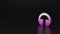 science glitter symbol of headphones icon 3D rendering