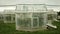 Science greenhouse research open top chambers climate change, corn maize Zea mays ear, scientific on genetics and genes