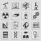 Science icons set