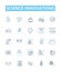 Science innovations vector line icons set. Innovations, Science, Technology, Discovery, Advancement, Progress, Studies