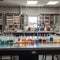 A science laboratory filled with beakers test tubes and o created with generative AI