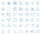 Science molecules silhouette icon set. Molecule pharmacy. The chemical biotechnology structure. Laboratory research