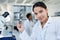 Science is a platform for making sense of the world. Portrait of a young scientist working in a lab.