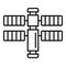 Science space station icon outline vector. Mars exploration