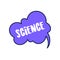 Science text design vector objects illustration science elements and laboratory objects