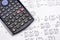 Scientific calculator and mathematical equations