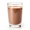 Scientific Graphy of Chocolate Milk Isolated AI Generated