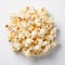 Scientific Graphy of Popcorn on White Background AI Generated