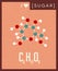 Scientific poster molecular structure of sugar.