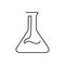 Scientific precision and innovation with this beaker icon.