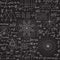 Scientific vector seamless pattern with math equations, calculations and formulas, handwritten on a grey blackboard