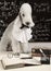 Scientist dog breed Bedlington Terrier