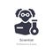 scientist icon. isolated scientist icon vector illustration from professions & jobs collection. editable sing symbol can be use