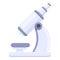 Scientist microscope icon, cartoon style