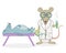 A Scientist Mouse and a Dead Mouse