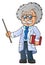 Scientist with pointer theme image 1