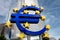 Scilpture of Euro sign at ECB Frankfurt