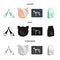 Scissors, cat, bandage, wounded .Vet Clinic set collection icons in cartoon,black,monochrome style vector symbol stock