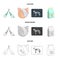 Scissors, cat, bandage, wounded .Vet Clinic set collection icons in cartoon,outline,monochrome style vector symbol stock