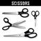 Scissors Collection, Embroidery, Dressmaker, Standard and Pinking Shears