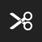 Scissors flat icon. Scissor vector illustration