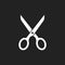 Scissors flat icon. Scissor vector illustration