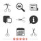 Scissors icons. Hairdresser or barbershop symbol.