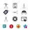 Scissors icons. Hairdresser or barbershop symbol.